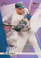 2017 Finest  #2 Aaron Judge Purple Refractor Baseball Card