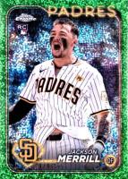 2024 Topps Chrome Update #USC153 Jackson Merrill SP-Green Speckle Baseball Card