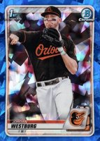 2020 Bowman Draft Chrome Sapphire Edition #BD111 Jordan Westburg Baseball Card