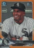 2018 Bowman Prospects Chrome #21 Luis Robert Orange Refractor Baseball Card