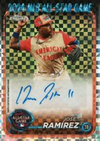2024 Topps Chrome Update 2024 All-Star Game Autographs #JR Jose Ramirez X-Fractor Baseball Card
