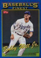 2024 Topps Finest What If 1993 Finest Prototypes #93-15 Bobby Witt Jr. Blue Refractor Baseball Card