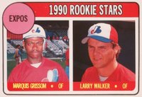 1990 Baseball Cards Magazine Repli-Cards #35 Expos Rookies Hand Cut Baseball Card