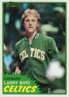 1981 Topps #4 Larry Bird Basketball Card