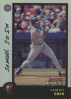 1998 Bowman Chrome #50 Sammy Sosa Refractor Baseball Card