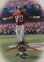 1997 Leaf #8 Jerry Rice Football Card