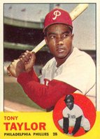 1963 Topps #366 Tony Taylor Baseball Card