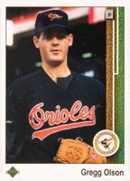 1989 Upper Deck #723 Gregg Olson Baseball Card