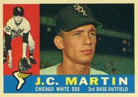 1960 Topps #346 J.C. Martin Photo is Gary Peters Baseball Card
