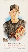 2007 Topps Allen & Ginter #274 Tim Lincecum Mini-Allen & Ginter Back Baseball Card