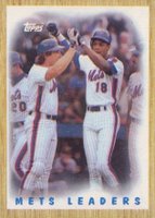 1987 Topps #331 Mets Leaders Baseball Card