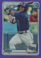 2020 Bowman Chrome Prospects #BCP1 Wander Franco Purple Refractor Baseball Card
