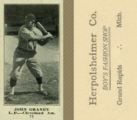 1916 Herpolsheimer Co. #71 John Graney Baseball Card