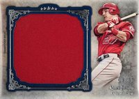 2013 Topps Five Star Jumbo Jersey Relics #MT Mike Trout Blue Baseball Card