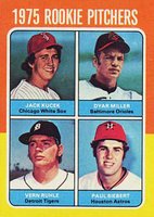 1975 Topps #614 Rookie Pitchers Baseball Card