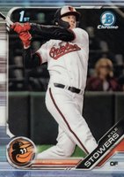 2019 Bowman Draft #BDC76 Kyle Stowers Chrome-Refractor Baseball Card