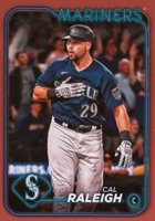 2024 Topps #122 Cal Raleigh Mother's Day Hot Pink Baseball Card