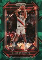 2022 Panini Prizm #250 Shaedon Sharpe Green Ice Basketball Card