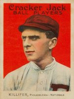 1914 Cracker Jack #135 Bill Killifer Correct spell Killefer Baseball Card