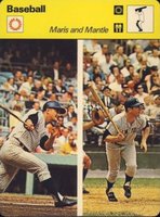 1977 Sportscaster #07-16 Maris and Mantle Italy Baseball Card