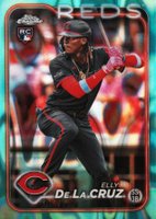 2024 Topps Chrome #44 Elly de La Cruz Aqua Lava Refractor Baseball Card