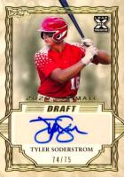 2020 Leaf Ultimate Draft Autographs #BATS1 Tyler Soderstrom Gold Baseball Card