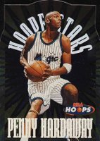 1997 Hoops Hoopstars #6 Anfernee Hardaway Basketball Card