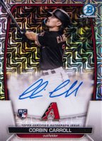 2023 Bowman Mega Box Chrome Rookies Autographs #CC Corbin Carroll Baseball Card