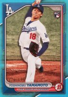2024 Bowman #36 Yoshinobu Yamamoto Sky Blue Baseball Card