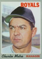 1970 Topps #16 Charlie Metro Baseball Card