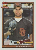 1991 Topps Desert Shield #573 Rich Rodriguez Baseball Card