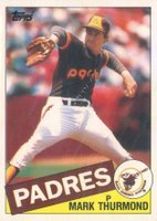 1985 Topps Mini #236 Mark Thurmond Baseball Card