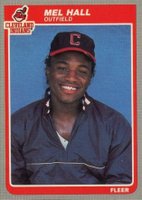 1985 Fleer #449 Mel Hall Baseball Card