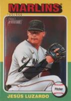 2024 Topps Heritage #448 Jesus Luzardo Chrome Baseball Card