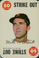 1968 Topps Game #17 Mike McCormick Baseball Card