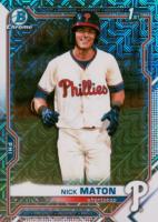 2021 Bowman Mega Box Chrome #BCP5 Nick Maton Baseball Card