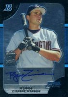 2005 Bowman Chrome Draft Picks #178 Ryan Zimmerman Autograph Baseball Card