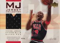2001 Upper Deck MJ Jersey Collection #MJC5 Michael Jordan Bulls - Black Basketball Card
