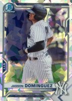 2021 Bowman Chrome Prospects #BCP13 Jasson Dominguez Atomic Refractor Baseball Card