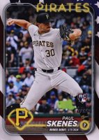 2024 Topps Update #US288 Paul Skenes Independence Day Baseball Card