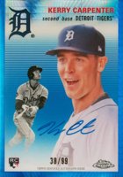 2023 Topps Chrome Platinum Anniversary Autographs #KCA Kerry Carpenter Blue Prism Baseball Card