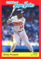 1989 Fleer League Leaders #30 Kirby Puckett Baseball Card