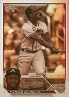 2023 Topps Chrome #39 Ronald Acuna Jr. Sepia Refractor Baseball Card