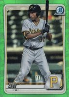 2020 Bowman Draft #BD65 Oneil Cruz Chrome-Green Refractor Baseball Card