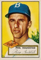 1952 Topps #198 Phil Haugstad Baseball Card