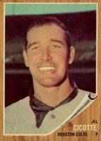 1962 Topps #126GT Al Cicotte Green Tint Baseball Card