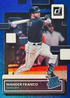 2022 Panini Donruss #34 Wander Franco Holo Blue Baseball Card