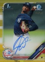 2019 Bowman Chrome Prospects Autographs #CPALGI Luis Gil Gold Refractor Baseball Card