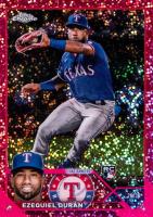 2023 Topps Chrome #36 Ezequiel Duran Magenta Speckle Baseball Card