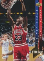 1993 Upper Deck All-NBA Team #AN15 Jordan/Checklist Basketball Card